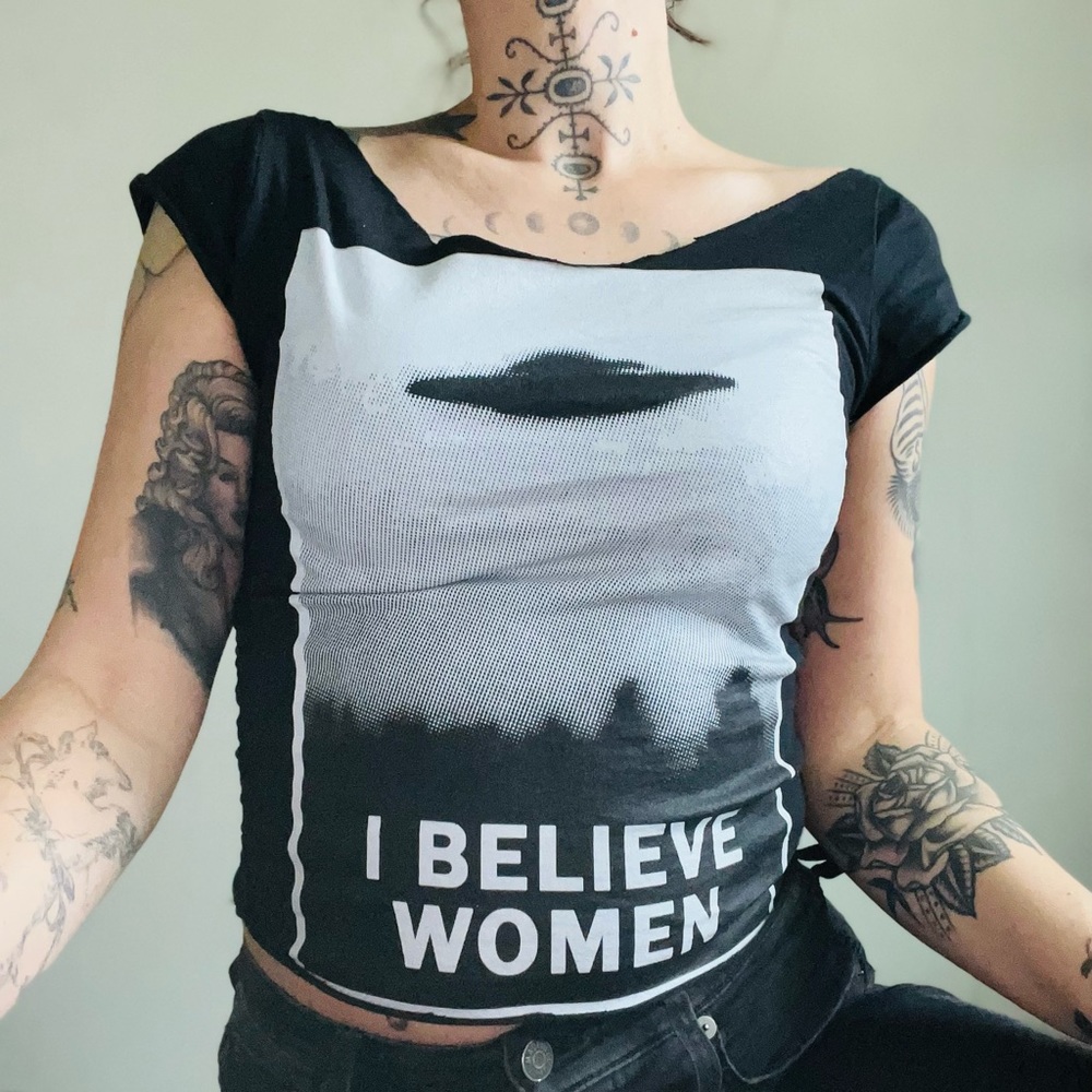 I Believe Women XFiles Style Tee